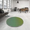 thumbnail image 4 of Ahgly Tapis Rectangulaire Lavable en Machine Vert Transitionnel, 6 Pieds x 9 Pieds, 4 of 7