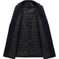thumbnail image 4 of Navy Basic Work Office Elegant Casual Uniform for Man Winter Fall Turtleneck Fleece Lined Wool Long Jackets Blazer Coat Man 2025 Clothes Fashion Y2K XXL, 4 of 8