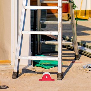 OULII 1Set Red Ladder Pulley Wheel 3.2X1.7X0.7In with Enhanced Stability for Indoor Use Outdoor Use