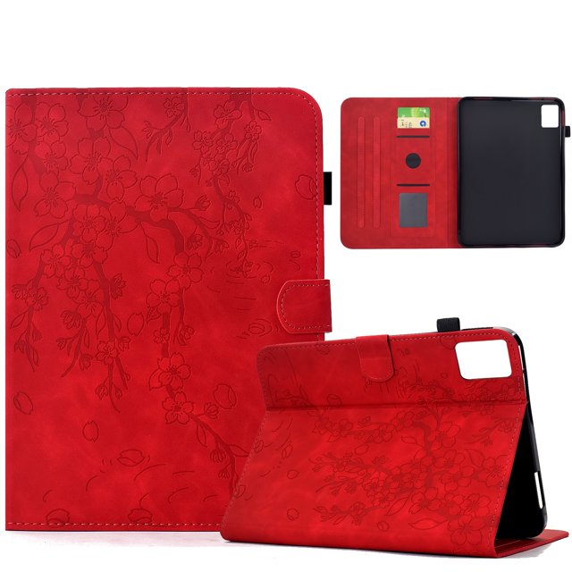 FOXDOCK Tablet Case for Lenovo Tab M11 with Card Slots, Auto Sleep/Wake, Stand Function, Full Protection Floral Folio Cover