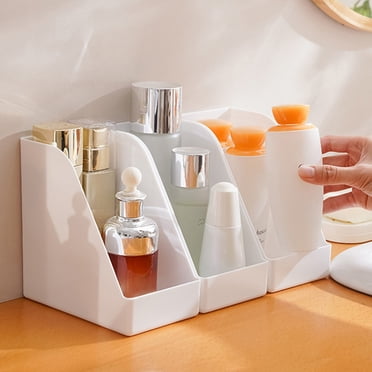 Yhmxh Office Desk Accessories,Plastic Slanted Storage Organizer Bin For Countertop Pantry Refrigerator Or Bathroom Versatile Compact Storage Solution For Condiments Snacks And Toiletries