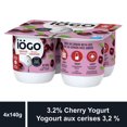 thumbnail image 4 of iOGO Canadian Harvest 3.2% Cherry Yogurt, 4x140g, 4 of 5