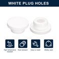 thumbnail image 2 of Unique Bargains 6 Pcs White Plug Holes, T23 Rubber Button Plug for 22mm/0.87' Hole, 2 of 6