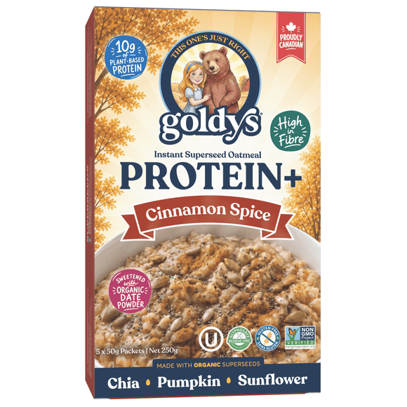 Goldy's Cinnamon Spice Protein + Fibre Instant Oatmeal