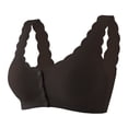 thumbnail image 1 of Timegard Bras for Women Front Closure Full-Support Smoothing Comfort Breathable Everyday Wireless Bra, 1 of 2