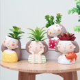 thumbnail image 3 of Abbracc Resin Girl Flowerpot Succulent Planter Pot Desktop Ornament, 3 of 8