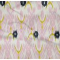thumbnail image 4 of oneOone Organic Cotton Poplin Twill Fabric Tree Style Ikat Decor Fabric Printed BTY 42 Inch Wide, 4 of 4