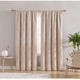 thumbnail image 1 of Swift Home Jacquard Clip Rod Pocket Single Window Panel, 1 of 3