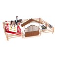 thumbnail image 1 of TISHITA Ensemble de Figurines d'Écurie pour Chevaux s avec Jouet pour Enfants Bébés Femmes, 1 of 8