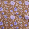 thumbnail image 1 of oneOone Georgette Viscose Brown Fabric Floral Sewing Craft Projects Fabric Prints By Yard 42 Inch Wide, 1 of 4