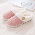 thumbnail image 3 of DPTALR Ladies Memory Foam Slippers Non-slip Rubber Bottom Ladies Home Slippers Warm Plush Lining Bedroom Comfortable Home Shoes, 3 of 5