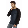 thumbnail image 3 of Inkmeso Men's Regular Fit Round Neck Shirt Solid Raglan Long Sleeve T-Shirts, 3 of 7