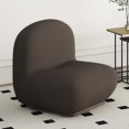 thumbnail image 4 of Contemporaine Tissu Bouclé Chaise d'Appoint - Charbon, 4 of 7