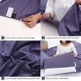 thumbnail image 4 of Graflsoa Doublure de Sac de Couchage de Voyage Ultralégère, Polyester Respirant, Bleu Saphir, 180 cm x 210 cm, Compacte et Portable pour le Camping et la Randonnée, 4 of 7