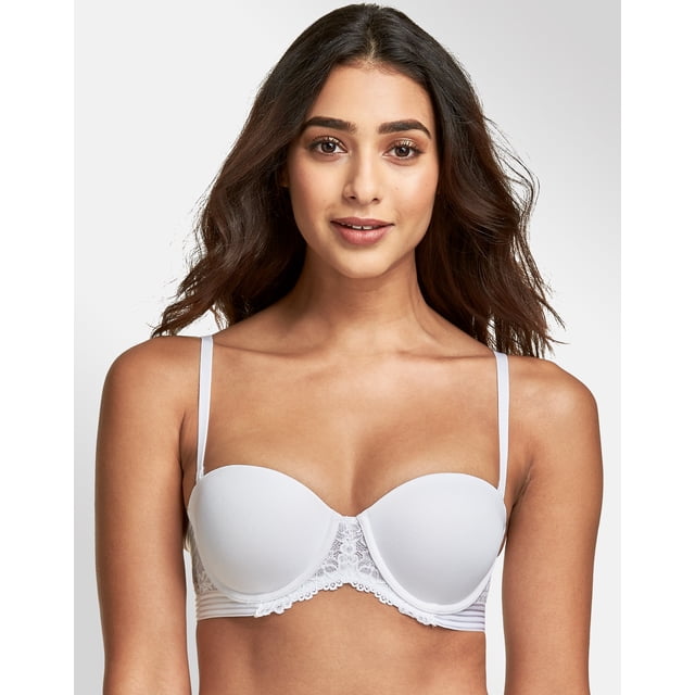 Maidenform Soutien-Gorge Rehausseur multi-Positions Essentiel pour Femmes, 34B, Blanc