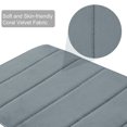 thumbnail image 3 of REGALWOVEN Bath Mat Memory Foam Bath Rugs for Bathroom, Silver Gray 24" x 16"/60 x 40cm(L*W), 3 of 8