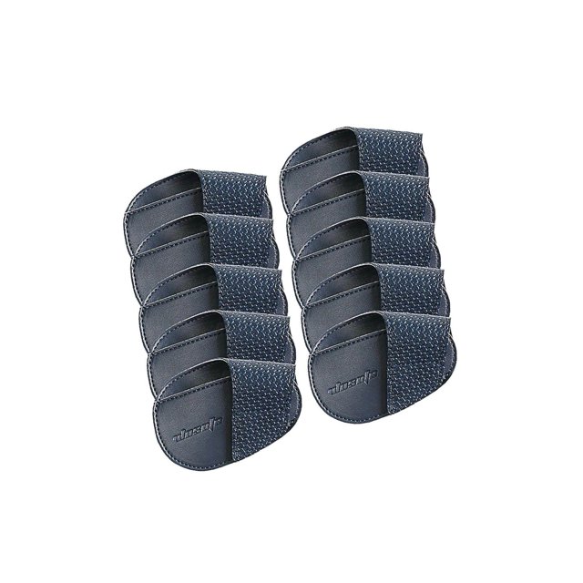 serony Golf Head Covers PU Portable Protector for Athlete Travel Golf Training Deep Blue Large