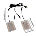 thumbnail image 2 of Hearth & Gear Output USB Heating Pad Fiber Warm Fabric Flexible 5V Thermal Sheet For Hand Warmers And Portable Heating Applications Foot Hot Pad Leg While Sitting Small Pedal Happy Heat Hand Warmer, 2 of 2