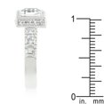 thumbnail image 4 of Precious Stars R07706R-C01-08 Precious Stars Bague de Fiançailles en Zircon Cubique Coupe Argentée, 4 of 4