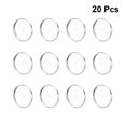 thumbnail image 2 of CIMAXIC 20 Pcs Accessoires de Broche DIY Plaques Rondes en Acier Inoxydable Attache Badge Boucle DIY Plateaux Inférieurs en Épingle à Poitrine (20MM Diamètre Intérieur),0.79"X0.79"X0.79 Pouces, 2 of 5