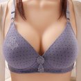 thumbnail image 1 of UPPADA of Days Full Coverage Plus Size Bra Convenient Front Button Bras Cool Liftup Bra Super Gather Wireless Push-Up Bra Lifting Bras Breathable Underwear Bra, 1 of 3