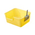 thumbnail image 1 of Cat Litter Box Kitty Litter Pan Cat Sandbox Durable Open Top Pet Litter Tray Yellow, 1 of 7