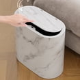 thumbnail image 3 of Double Plastic Trash Can With Top Lid Narrow Space Design For Kitchen Living Room Bathroom, 3 of 8