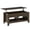 Dark Walunt, variant on HOMCOM Lift Top Coffee Table with Hidden Storage and Open Shelves
