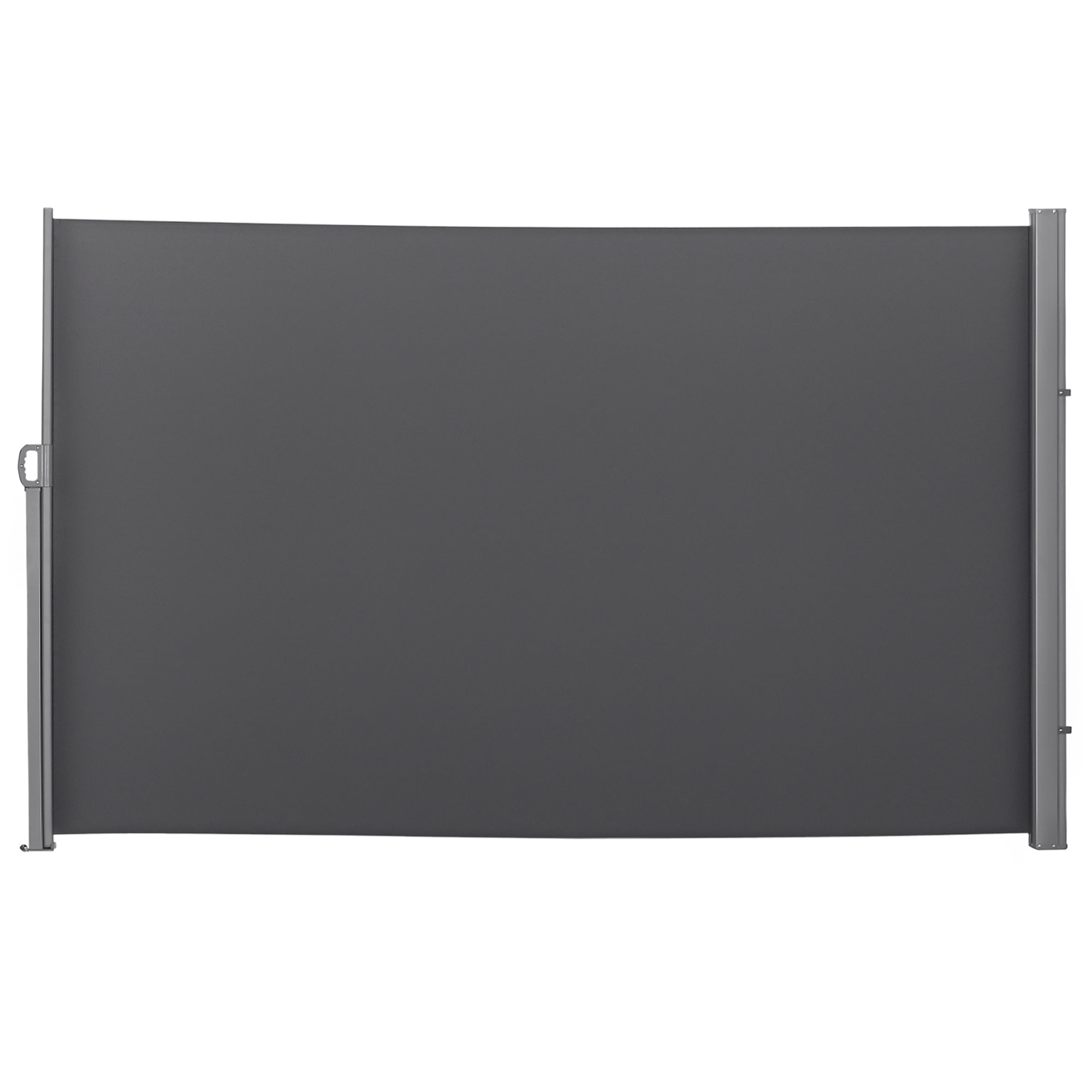 Outsunny 118" x 71" Retractable Side Awning Folding Privacy Screen Grey