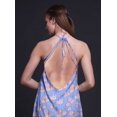 thumbnail image 4 of Bimba Robe de Plage Dos Nu à Fleurs pour Femmes, Col Licou, Soirée d'Été, Très Petit, 4 of 6