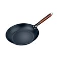 thumbnail image 3 of Luzkey Wok Pan Frying Pan Cookware Universal Cooking Wok Uncoated Stir Fry Pan Iron Wok for Kitchen Cooker Stoves Electric Induction 33cm, 3 of 8