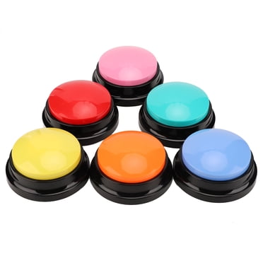 Enregistreur 6 Pcs Bouton d'enregistrement de chien multifonction portable 30 Seconds Boutons d'enregistrement pour les chiens de chats animaux de compagnie