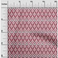 thumbnail image 1 of oneOone Tissu Georgette Viscose Tissu Imprimé Ogee Ikat au Mètre 42 Pouces de Large, 1 of 4
