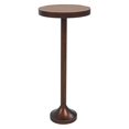 thumbnail image 1 of COZAYH Petite Table d'Appoint Ronde sur Piédestal, Mobilier de Salon, Espresso Clair, 1 of 12