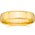 thumbnail image 1 of 4mm Milgrain Wedding Band 14K Yellow Gold, 1 of 1