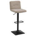 thumbnail image 1 of Bouclair Tabouret de Bar Moderne Réglable Taupe, 1 of 9