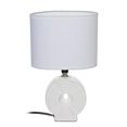 thumbnail image 1 of Ceramic Table Lamp With Shade (Orb Small) (White), 1 of 1