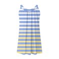 thumbnail image 5 of Ovzne Robes pour Femmes 2025 Robe pour Femme Mode Robe Décontractée Imprimée Sans Manches Grande Taille Robe Maxi Liquidation, 5 of 5