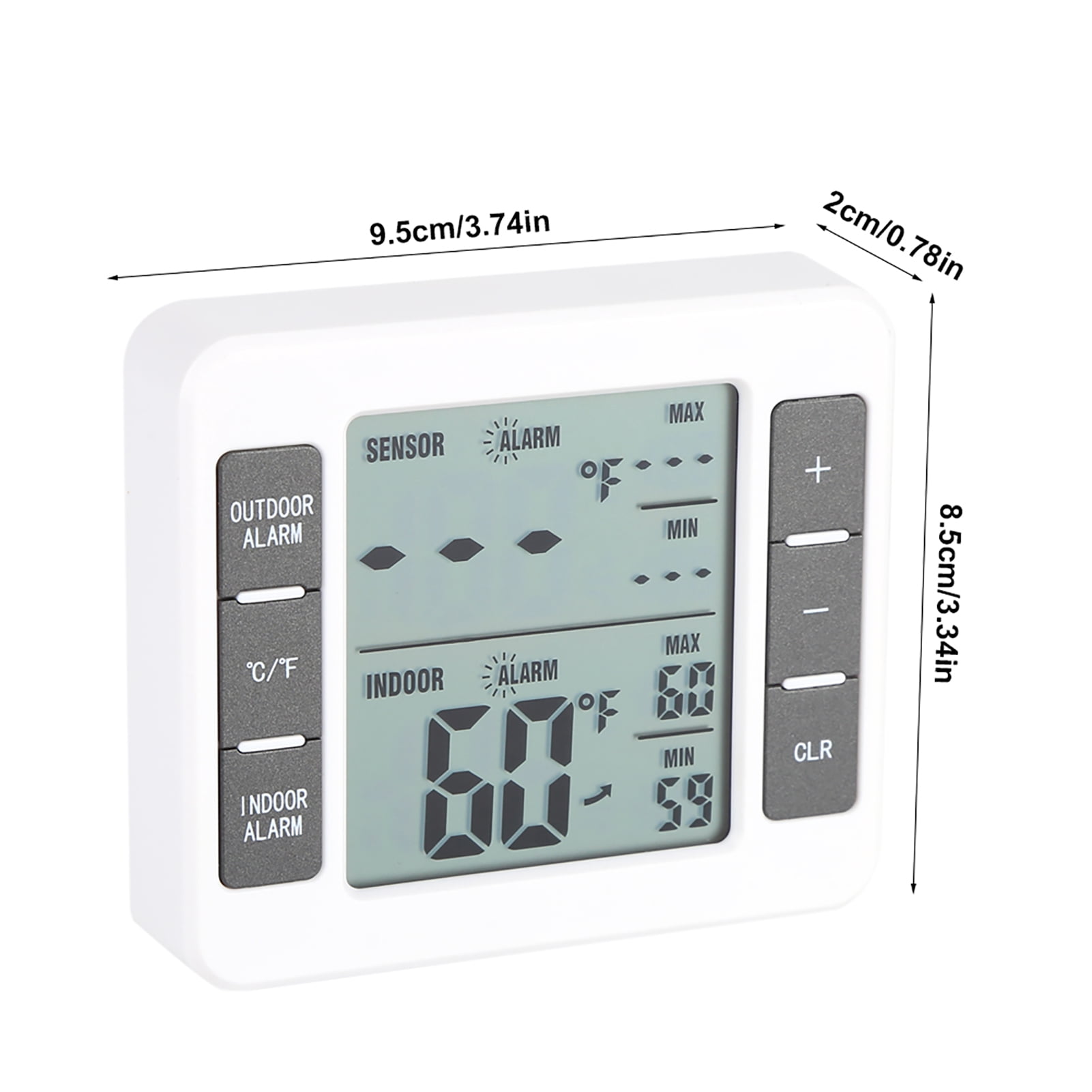 Digital Freezer  with Alarm LCD Display 24 Hour Temperature Record