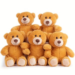 HLONK 5 Pack 8 Inch Teddy Bear Stuffed Animals Plush Toys  Gift For Kids Girls Boys