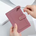 thumbnail image 5 of Card Holder Pouch Women Purse Versatile Women‘s Purse with Button Closure Solid Color Card Holder Wallet Portable Changes, 5 of 5