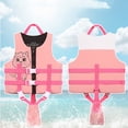 thumbnail image 4 of Xijirk Kids High Buoyancy Swim Training Vest Flotation Aid Secure Fit Functional Design Useful Gear for Swimming Learning and Water Activities,Pink,10-12 Years, 4 of 5