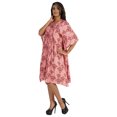 thumbnail image 3 of Moomaya Caftan Court pour Femmes, Robe de Nuit de Couverture, Robe Caftan, Manches Kimono, Tenue de Plage, 3 of 6