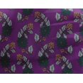 thumbnail image 4 of oneOone Georgette Viscose Tissu Feuilles & Imprimé Floral par la Cour 42 Pouces de Large, 4 of 4