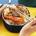 thumbnail image 4 of Vrorvz Bol à Soupe Ramen à Double Paroi en Acier Inoxydable avec Couvercle et Poignée pour Nouilles Instantanées et Régulières, Bol Isolé avec Trou de Vapeur, Contenant Alimentaire Scellé Polyvalent et Cuiseur, 4 of 4