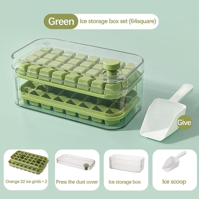 Amzcrzy Ice Cube Tray The Ice Box Uses Food Grade Ice With One Click Easy Demolding Ice Ice Mold Apartment Essentials Ice Tray