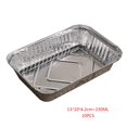 thumbnail image 1 of 10 Pcs Rectangle Shaped Disposable Aluminum Foil Pan Take-out Food Containers, 1 of 10