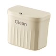 thumbnail image 2 of Lipstore Kitchen Compost Bin Trash Bin Waterproof Rubbish Container Hanging Small Trash Cream Color S, 2 of 8