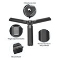 thumbnail image 4 of Labymos Aluminum Alloy Mini Tripod + Dual Use Ball Head Portable Tripod Stand Handle Grip Rotatable Ball Head with 1/4 Inch Screw Cold Shoe Mount for Phone Camera Selfie Video Recording Live Stream, 4 of 7