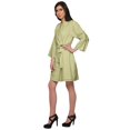 thumbnail image 3 of Moomaya Printed Bathrobe For Girls Kimono Bathrobes For Women Short Nightgown, 3 of 5